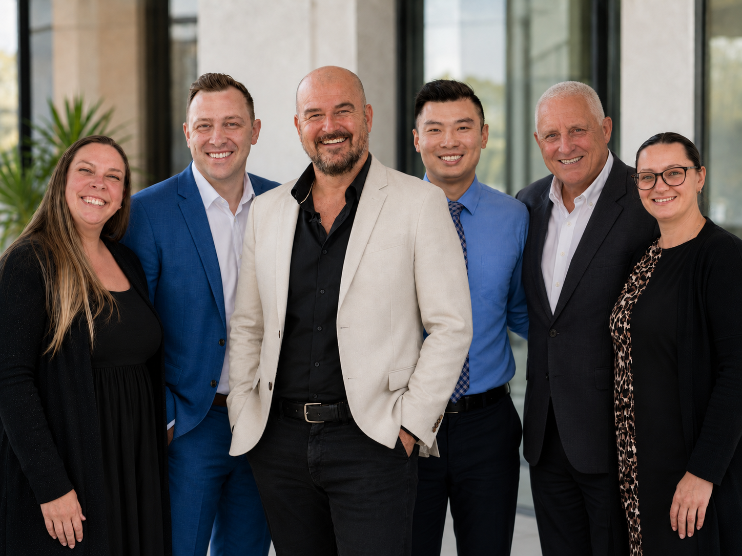 The tonylawson exp and HOSO team, left to right: Jenny Rogers, Stewart Fielder, Tony Lawson, Henry Sia, Clinton Barker, and Catherine Frith